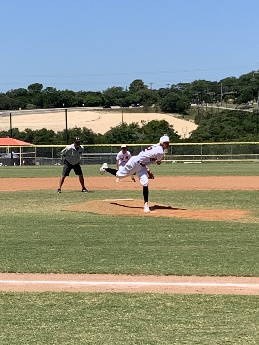 CTXRangers's tweet photo. Complete 5 inning game @Blake22Burton with 7 K’s.  @pgbacentex @CedarParkBaseb1 https://t.co/Gb5HKyuYfO