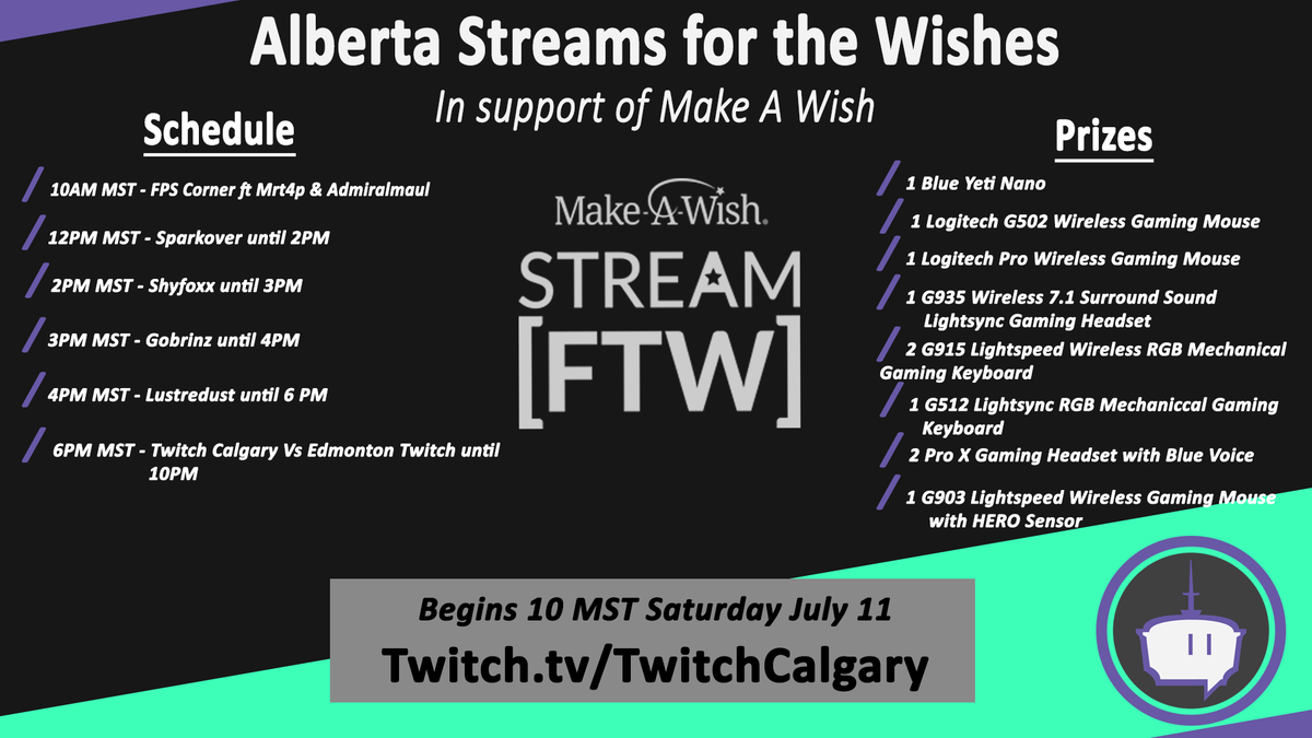 TwitchCalgary's tweet photo. Huge Shoutout to @MRT4P and @AdmiralMaul for kicking off our charity stream! They helped us raise $100!!
Next Up - @Sparkover and her sick beat skillz!
https://t.co/KxJJxmvS7n
#ABSFTW #TwitchCalgary #Streamyyc https://t.co/pdp8D6AxBz