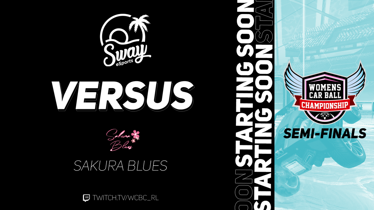 Aaaand It just started, Come watch Sway Frost take on Sakura Blues on the Semi-Finals of WCBC!

➡️Twitch.tv/wcbc_rl