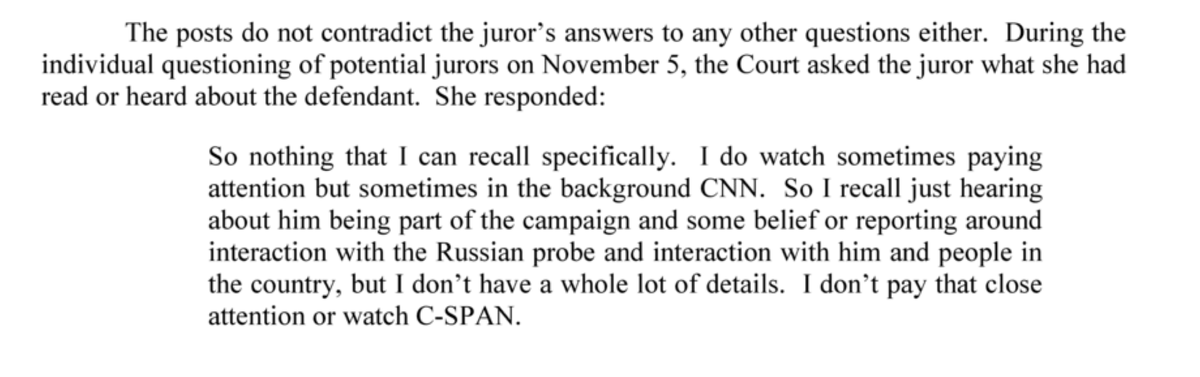 ...what about what she was asked in void dir? Here are her words....