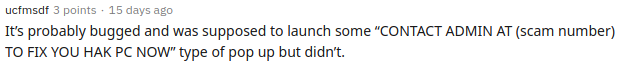 Being infected with TrickBot is way much worse than getting some random scam popup from a website. Especially big problem if he is in a company's network and not at home...