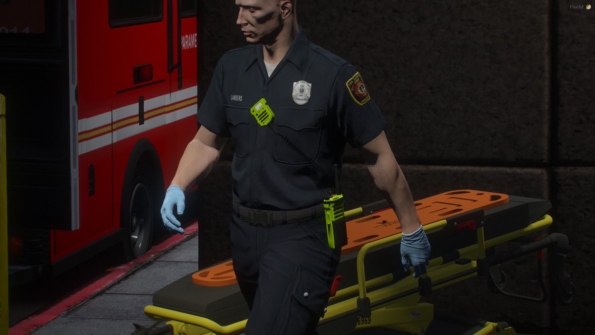 Code5Mods's tweet image. Stretcher and fire radio, isn&apos;t that a nice match
---
#GTA #GTA5 #GTAV #GTAVRP #5M #LSPDFR #LCPDFR #FIVEPD #code5mods