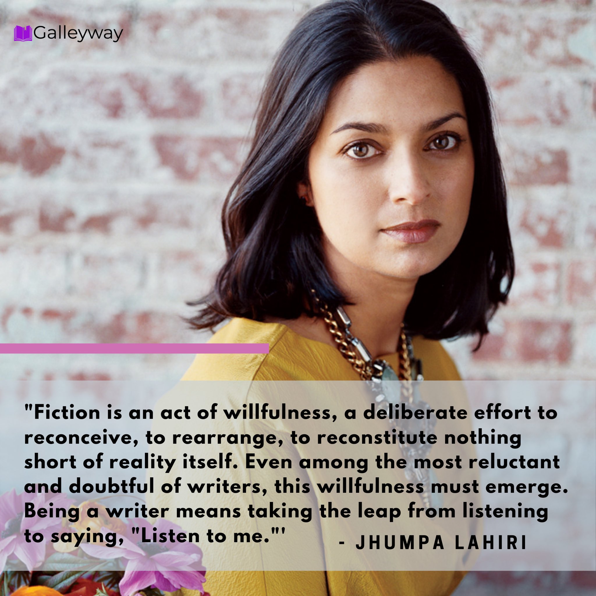 Happy Birthday to author Jhumpa Lahiri, who was born on this day in 1967. 