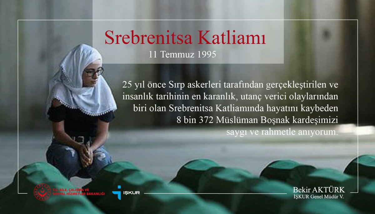 Avrupa'nın gözü önünde yaşanan bu soykırımı unutmayacağız... #Srebrenitsa