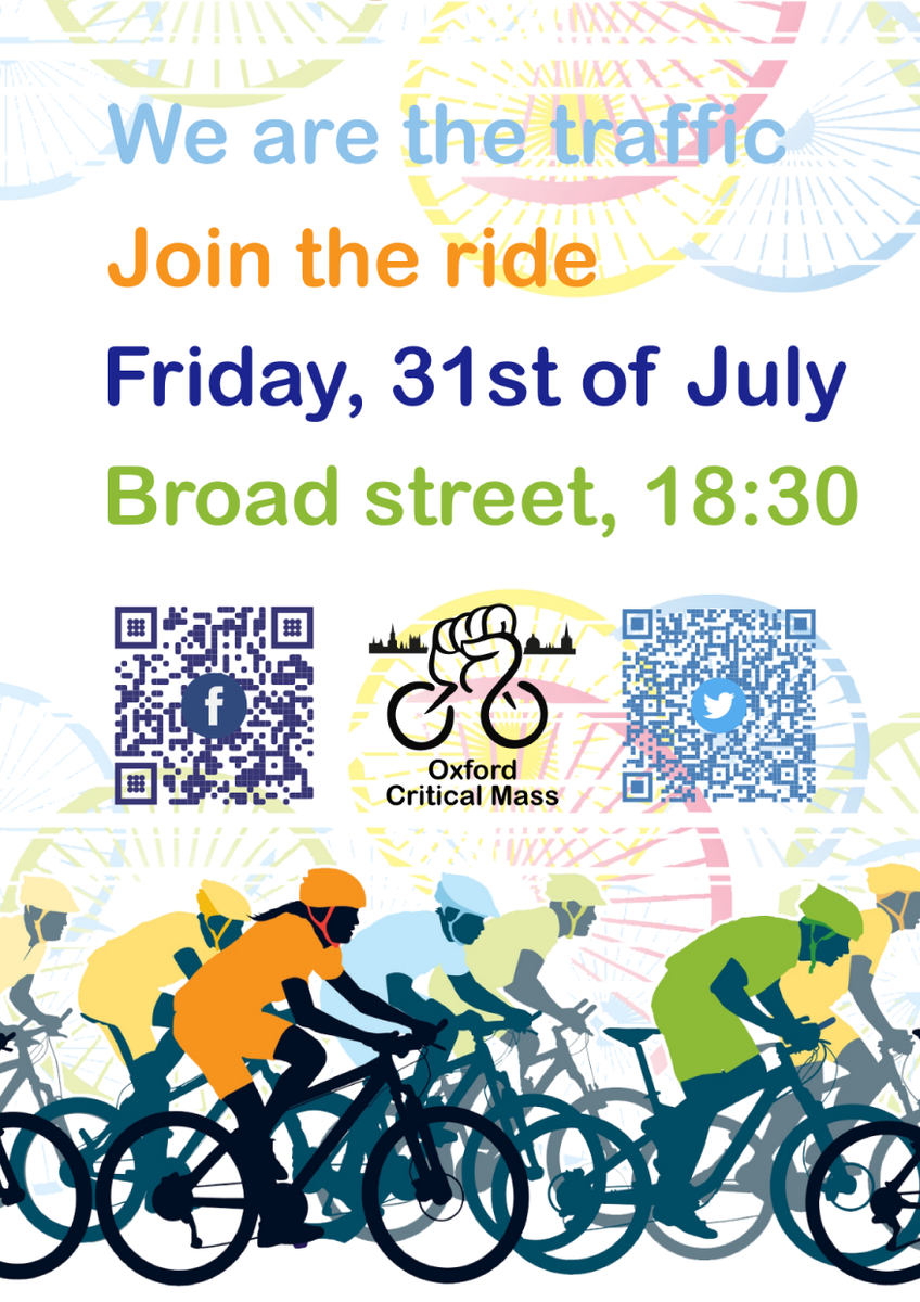 Less than three weeks to go until the July Critical Mass Ride! Make sure you sign up for the facebook event and invite your friends too! facebook.com/events/3142700…