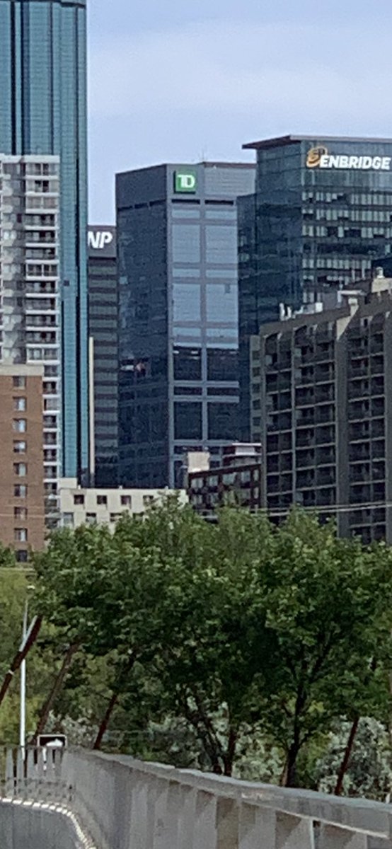 Downtown Edmonton and the TD tower. #lovelivinghere