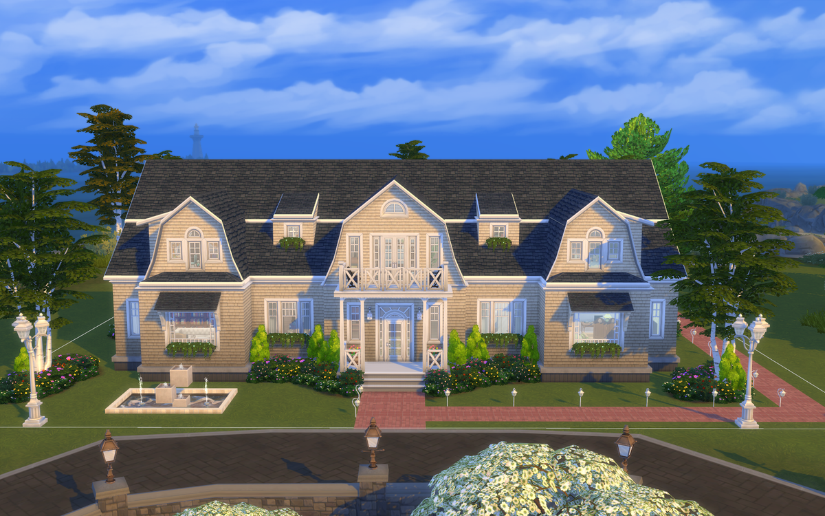 frogs_2000's tweet image. I've now finished it !! It's a five bedroom, 3 bathroom house that only uses base game and cats and dog and its on the gallery if you'd like to download it (EGEagle200)