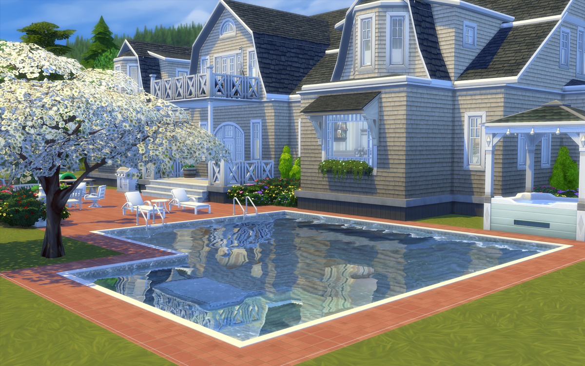 frogs_2000's tweet image. I've now finished it !! It's a five bedroom, 3 bathroom house that only uses base game and cats and dog and its on the gallery if you'd like to download it (EGEagle200)