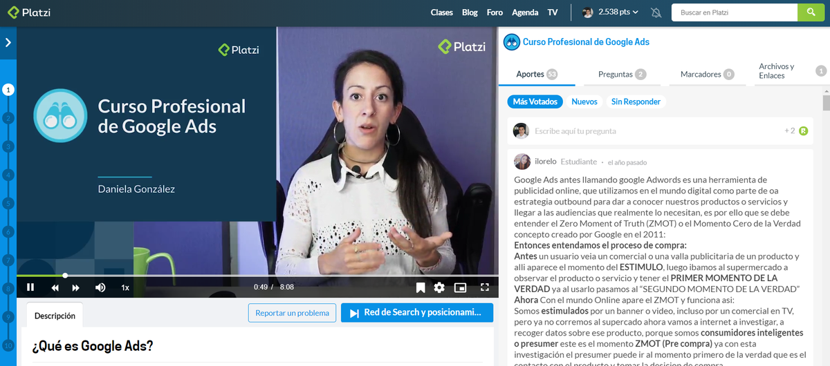 jmaldonadopolo's tweet photo. Actualizando conocimiento en @platzi #CursoGoogleAds Instruido por: Daniela Belén González
cc @freddier https://t.co/JjzSWtNz29