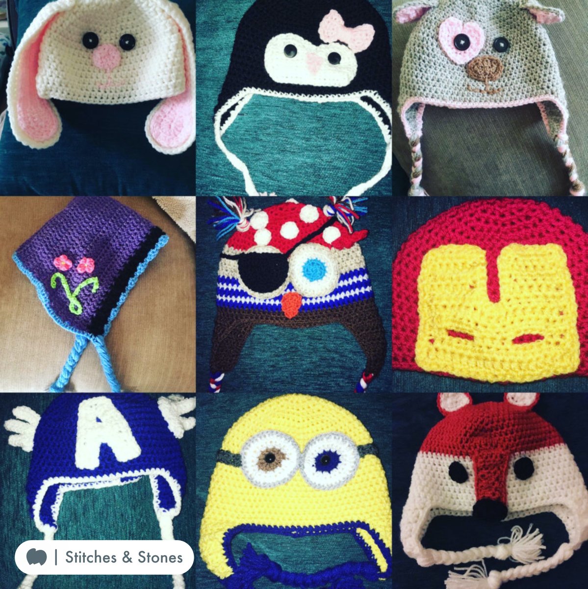 madebymumsgifts's tweet photo. Because a good hat always has character! π
Made to order crochet hats from Stitches & Stones. Β£14 each - commission yours over on the website π https://t.co/7QNxKsQbNh π
#crochethat #characterhat #handmadehat #SmilesAreHandmade #MadeByMums https://t.co/iTdAA4mu0K
