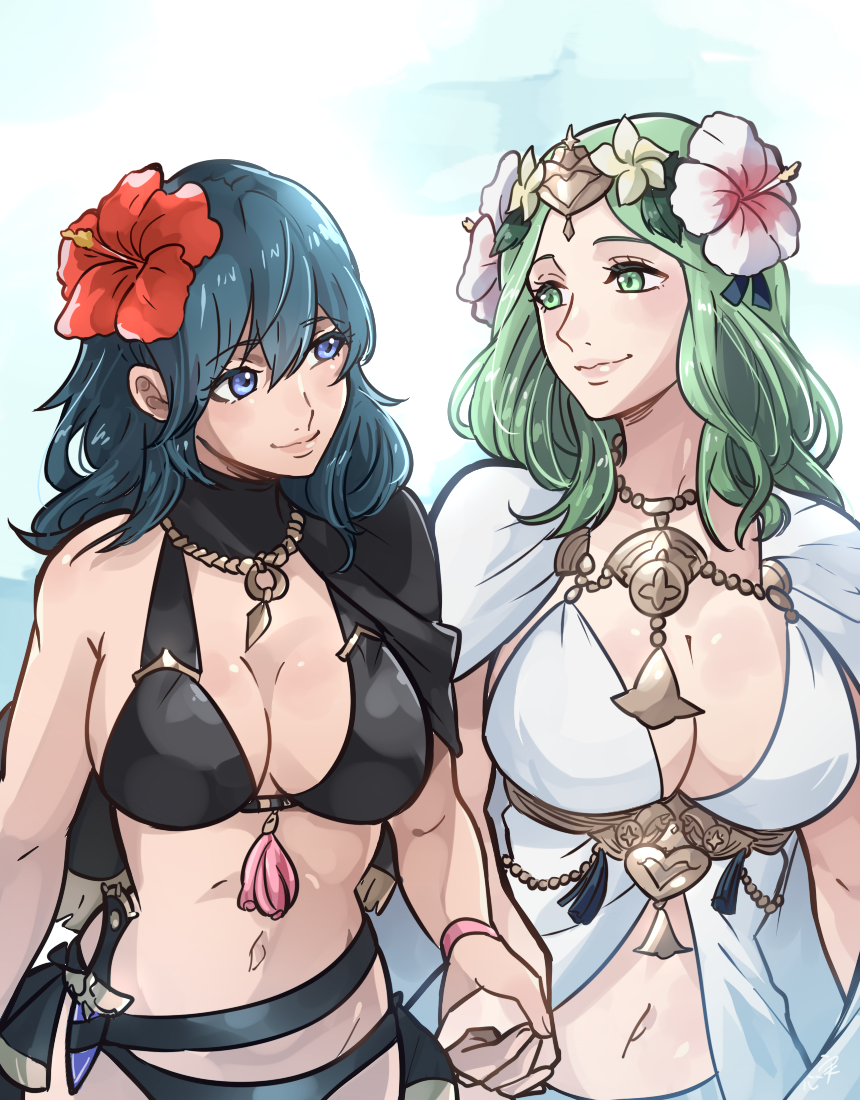 summer byleth and rhea from the stream! 