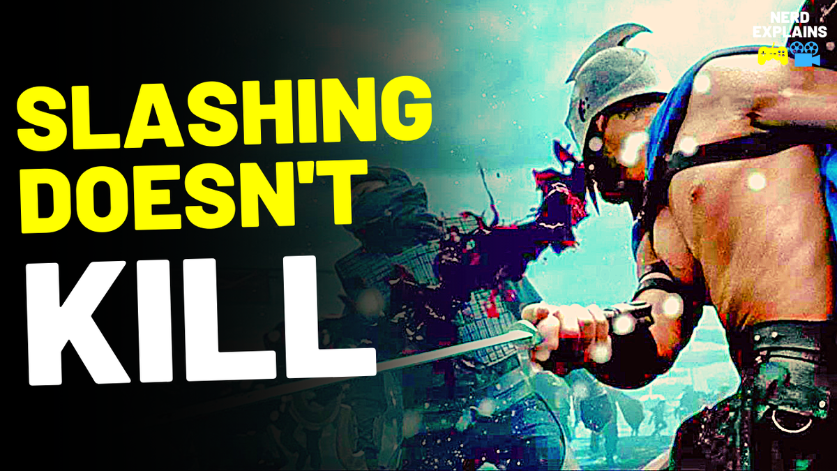 Nerd_Explains's tweet photo. In #medieval movies &amp; games, the heroes are just slicing and dicing their way through enemy soldiers with ease. 

In this video on #NerdExplains, I’ll tell you why #sword #slashing #armored enemies is a huge movie and game sin. ⚔️

Check out the video: https://t.co/FLOdAczjk9 https://t.co/LsYQLxGivG