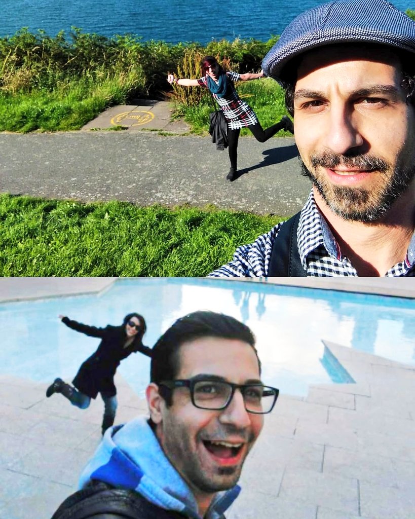 iurisfriki's tweet photo. #6yearschallenge con @currantesocial : arriba, hoy en Dalkey; abajo, hace 6 años en Zaragoza.
Pues yo nos veo mejor ahora,eh? Aunque no demasiado cambiados!! ☺️🤣🤣🤣 https://t.co/5mjlfbNsLI