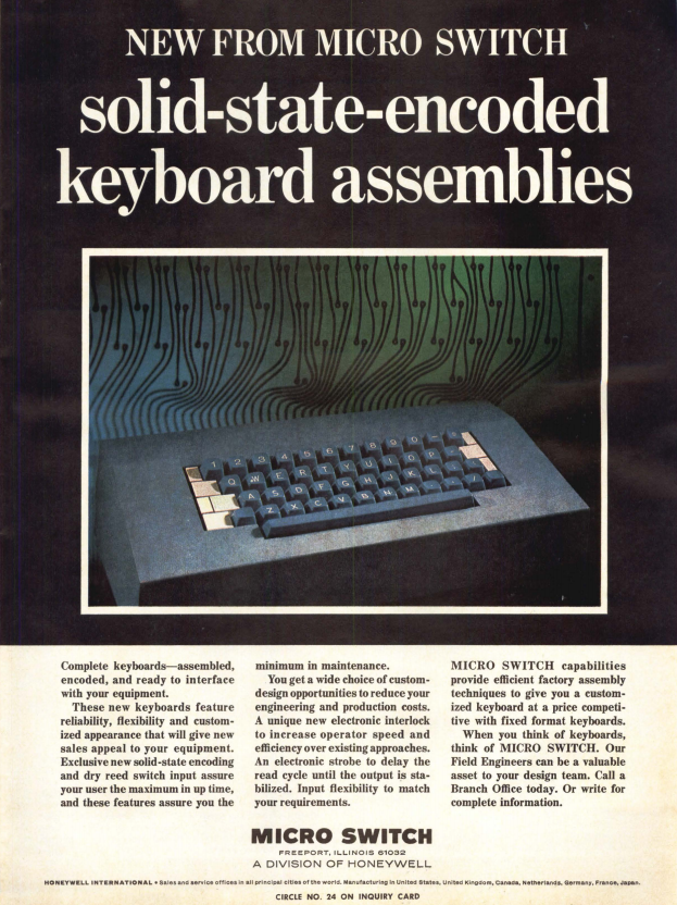 for some reason y'all like keyboards. so here's another vintage keyboard ad from 1967.