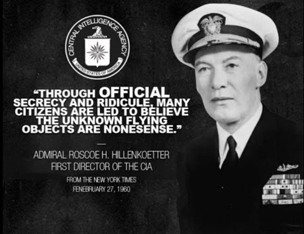 DavidTaormia's tweet photo. after retirement from the Navy, he was a member of the board of governors of National Investigations Committee On Aerial Phenomena (NICAP) from 1957 to 1962. Donald E. Keyhoe, NICAP director wrote that Hillenkoetter wanted public disclosure of UFO evidence. https://t.co/Mo08zTvmOo