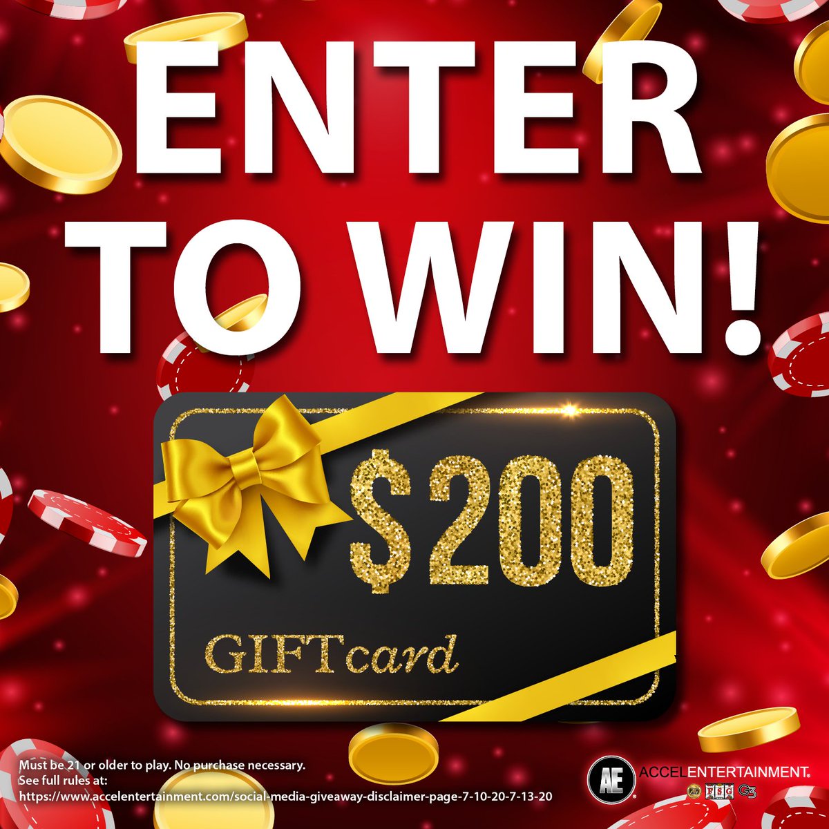 AccelEntertain's tweet photo. This prize period in the Mind Blowing Giveaway we are giving away $200 gift cards to 125 lucky winners, but we want to give you even MORE opportunities to win! Head to our Facebook page to learn how to enter. #AEPlayer https://t.co/kqZKQ51669