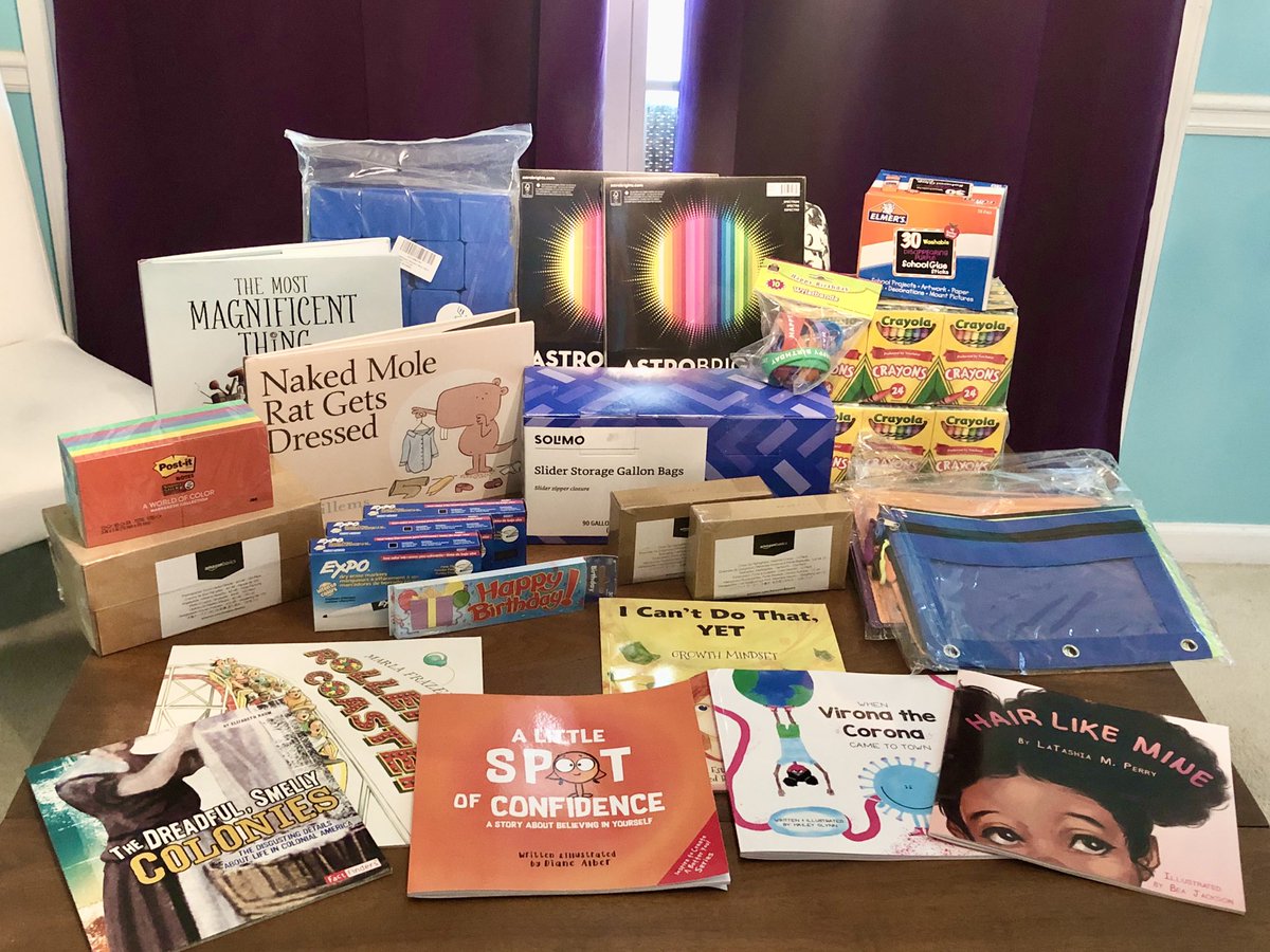 It’s all here, 1 more book is on its way, but I was too excited to wait any longer! I’m so excited to put it all to use with my 3rd graders this year! Thank you <a href="/sugarbakr/">Gloria👑</a> for being my classroom angel!