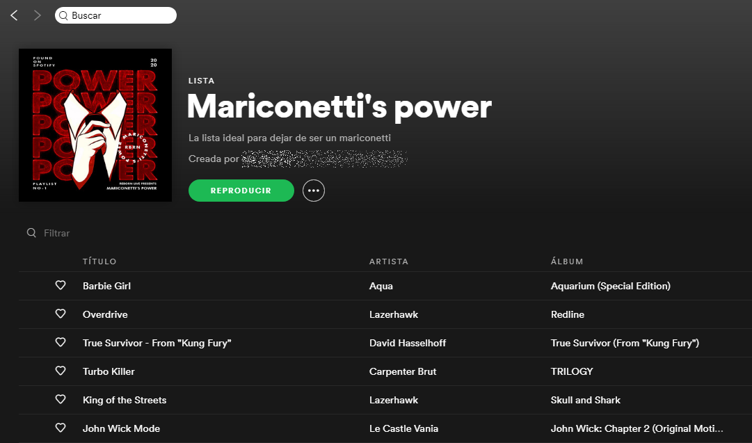 auronscorpio's tweet photo. 💿 mariconetti's power playlist cover

⚡️ Hoy traigo la portada de "Mariconetti's power" de @DonReborn2. Es la primera lista que escuchamos de Reborn y la que es parte de cada directo, por lo tanto tiene un lugar especial. Adjunto vista de cómo ser vería en PC y celular 💕 https://t.co/8R98fBJEHc