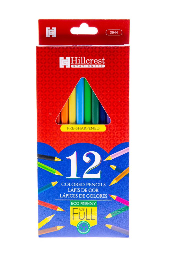 jignesh_devani's tweet image. Hillcrest 12 Colored Pencils