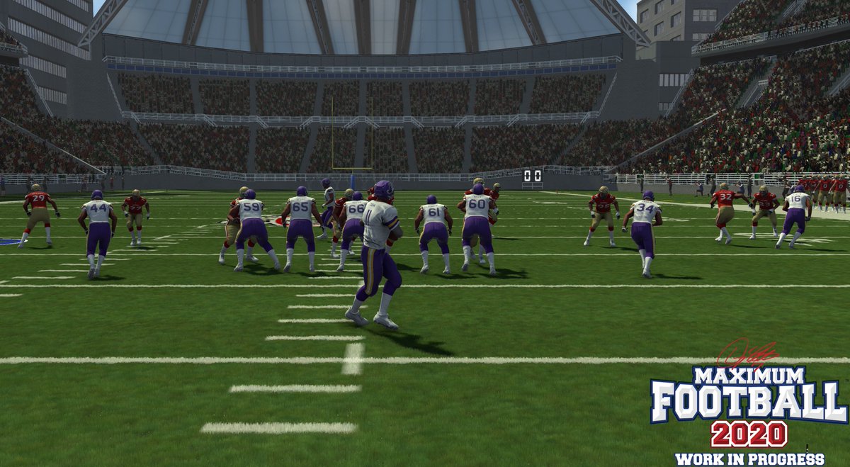MaxFootballGame's tweet photo. We've spent a lot of development time on creating the perfect pocket for your QB. https://t.co/n5eStt7IlC