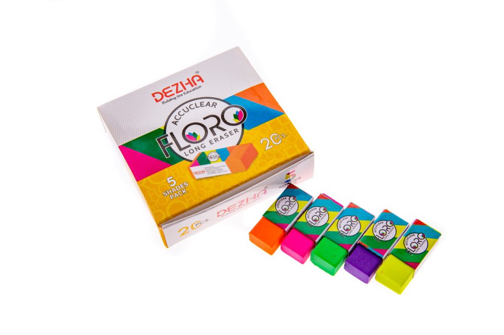 jignesh_devani's tweet image. Dezha Floro Long Color Erasers pack 20