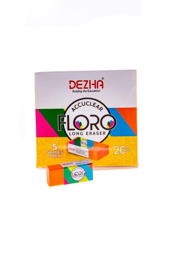 jignesh_devani's tweet image. Dezha Floro Long Color Erasers pack 20