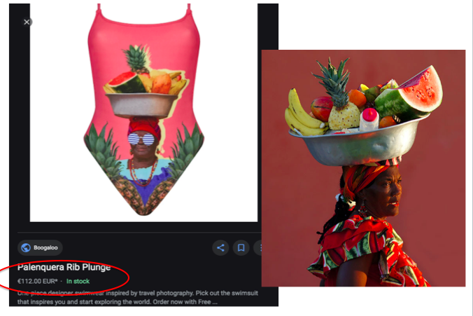 Literally WEARING Black women. Negras are photographed to hell on y'alls vacations. Y'all pose w fruit on ur head not caring the Colombian police routinely harass Palenqueras bc their "informal" labor is not respected. Yet folks fly to Cartagena to take photos with them.