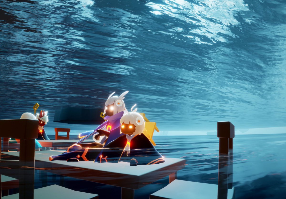 Noah En Twitter Skyは海ゲーだったんだ すごく幻想的でいい場所 3枚目の水没都市感最高