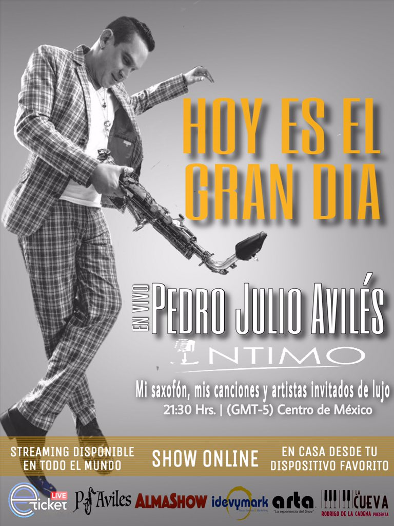 SaxAviles's tweet photo. ‼️🔥HOY ES EL GRAN DÍA🔥‼️
Además del concierto vía https://t.co/2xR16gUQ7n tendremos cobertura del evento de todos los detalles, previos al concierto! 
Los boletos el día de hoy seguirán a la venta acá 
👉🏼 https://t.co/VHAGuytDU7 👈🏼

@almashow_mx @arta_producciones @eticketmx https://t.co/7BhJeM4y6G
