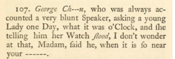 Jokes about erections were *definitely* too risque for the Victorian reissue of this jestbook. /9