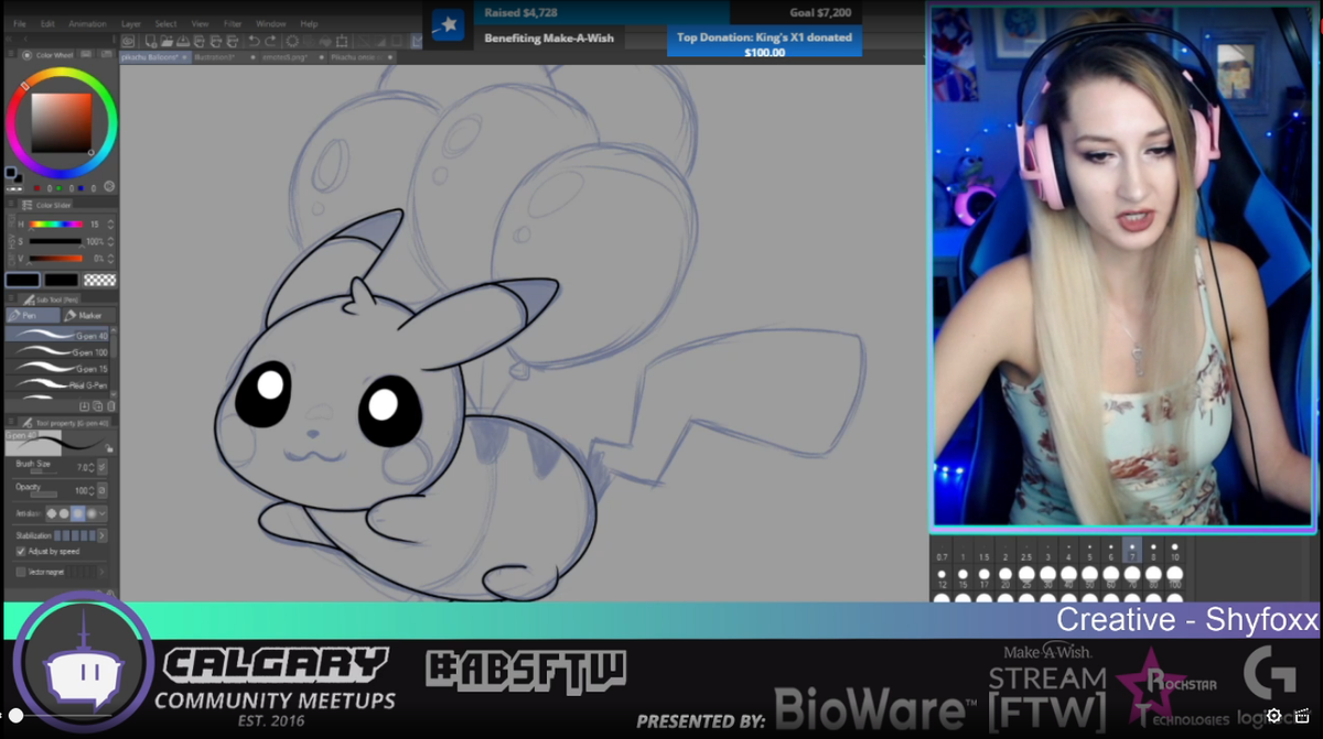 TwitchCalgary's tweet photo. Amazing Art from @Shyfoxx_ in under 30 mins!
Give her a follow - https://t.co/O4HhaSXRWm
We are still streaming on https://t.co/KxJJxmvS7n
#TwitchCalgary #ABSFTW #Streamyyc https://t.co/mBOVz2Dvop