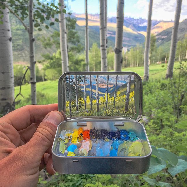VailGov's tweet photo. #artinvail artist Remington Robinson takes on painting miniatures when he is not doing large scale murals. We are in awe of his work, to say the least.
To see more of Remington's work, visit his page @remingtonrobinson on Instagram.
#VailSummer #TownOfVail https://t.co/oMeB9BmFYu