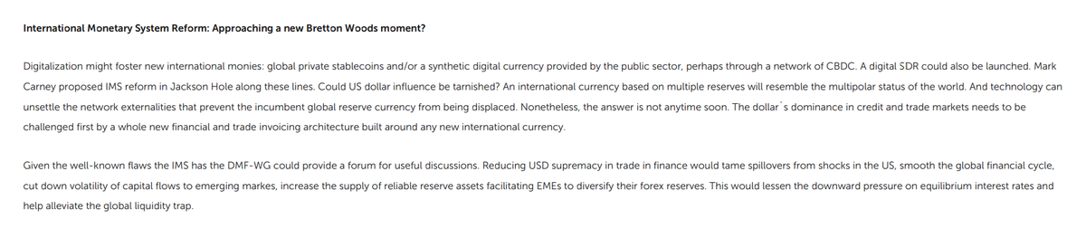 xrpglobe's tweet photo. Take a guess why #BrettonWoods/#SDR's are mentioned?

This Policy Brief is offered to the Saudi T20 process, as a recommendation to the G20 (July 7, 2020).

A systemic agenda is needed to steer a risky transition process and reap the long-term benefits.

https://t.co/EnBhyy6WCN https://t.co/othO66TvJC