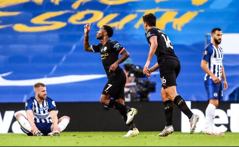 sportsfacultyng's tweet photo. FT: Brighton and Hove 0-5 Man City (Sterling x3, Jesus, B.Silva)
.
@ManCity secures three points, with a comfortable victory over the Seagulls, also an hat trick for Raheem Sterling.
#BHAMCI #PL #PLweekend #PremierLeague #Mancity #Sportsfaculty https://t.co/QuCShA2jUD