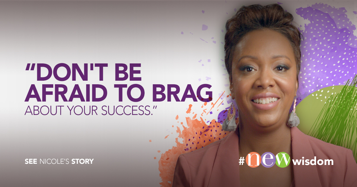 NextUpIsNow's tweet photo. "My boss wanted to...write the nomination for me, and I [said] no, no, no - let me do it." Nicole Wright, Program Engagement Consultant, Acosta, speaks to the power of unashamedly owning your successes. Watch: https://t.co/B7Sn9k20RQ 
#NEWWisdom #AdvancingAllWomen https://t.co/vMqh6Dd8QG