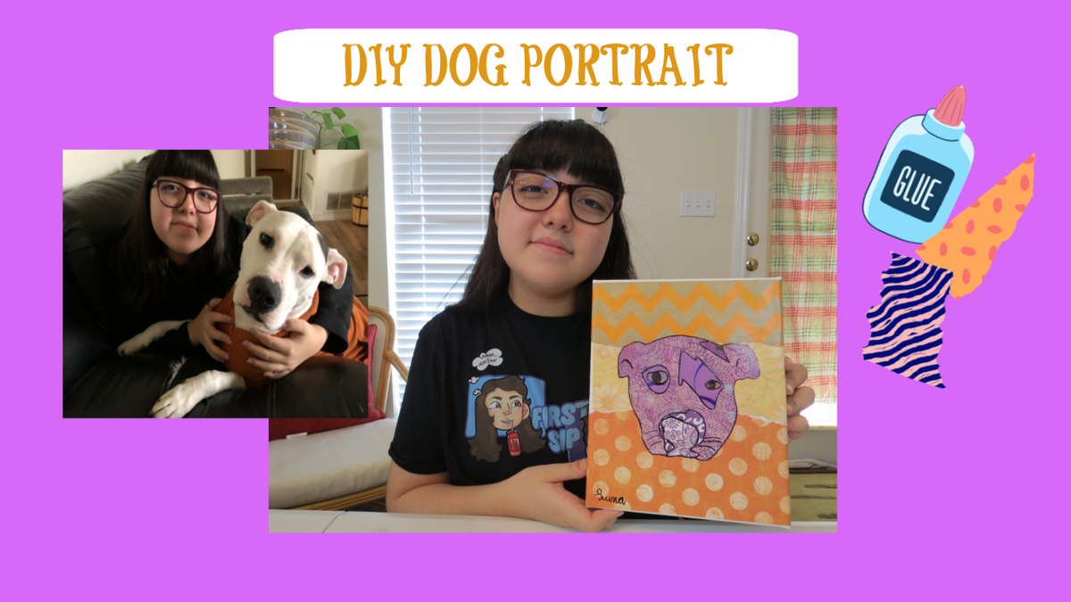 Lunafirehooper's tweet photo. New DIY YouTube video.
#DIY #YouTube #teencraft #dogportrait #collageart
#babyluna2005 #firehoopluna
https://t.co/wHbqoOT5fQ https://t.co/5TEef49Gkf