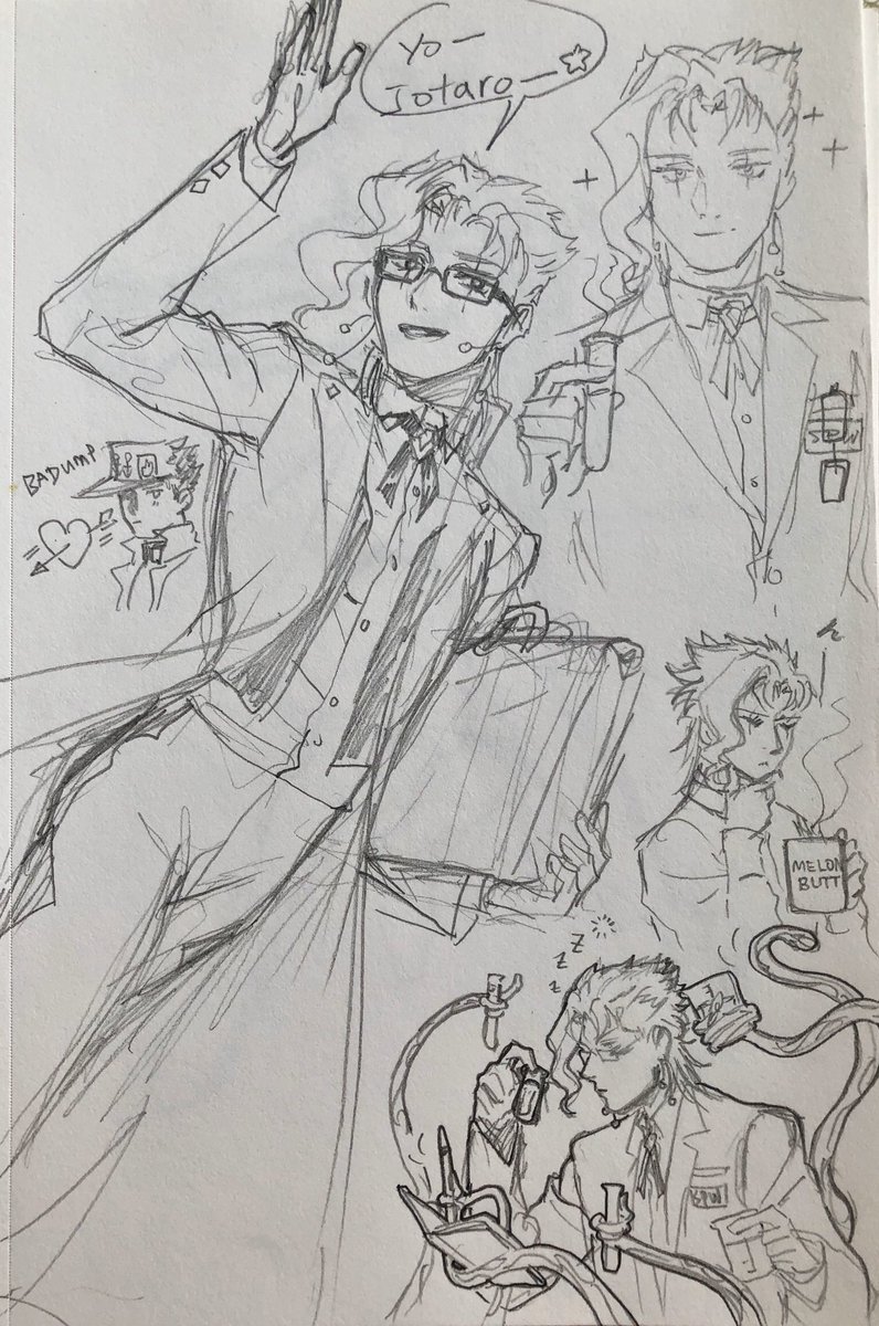 10+ Jotakak
Kakyoin: good morning!
Jotaro: sniffffffff*
Kakyoin: wait, the egg is going to be burnt!
-
Thinking Kakyoin is a scientist working for SPW. :> 
(More at comment below) 