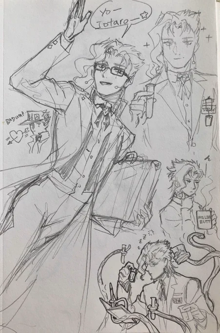 10+ Jotakak
Kakyoin: good morning!
Jotaro: sniffffffff*
Kakyoin: wait, the egg is going to be burnt!
-
Thinking Kakyoin is a scientist working for SPW. :&gt; 
(More at comment below) 