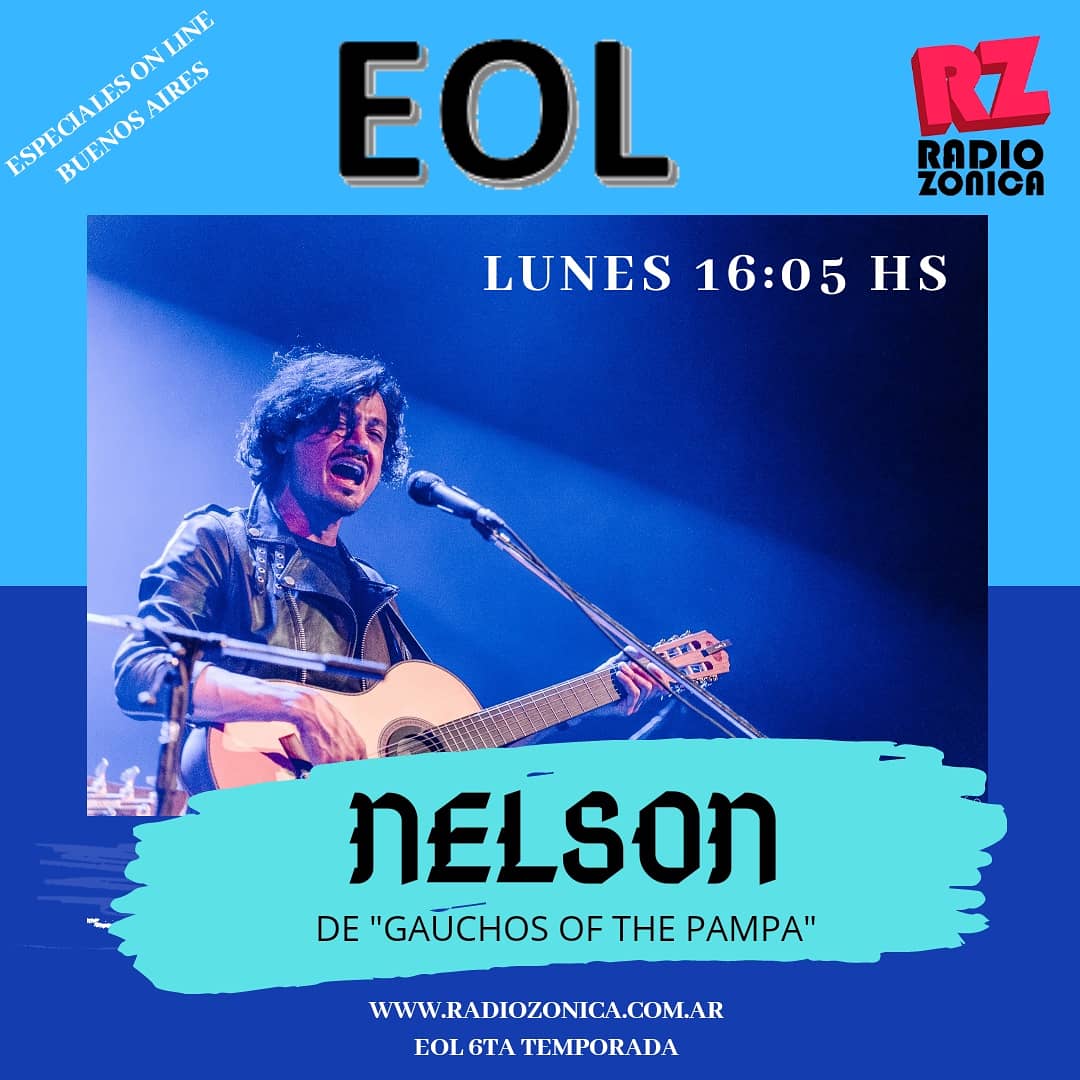 Este lunes en EOL Buenos Aires por <a href="/RADIOZONICA/">#RadioZonica #Zonica➕</a> Arrancamos con nuestro querido amigo Nelson John quien nos cuenta sobre la actualidad que lo une a "Gauchos of the Pampa" y además repasamos su historia dentro de la industria musical.
Conduce: <a href="/gusantonopolos/">Gustavo Antonopolos</a> 
LUNES 16 HS 
#música