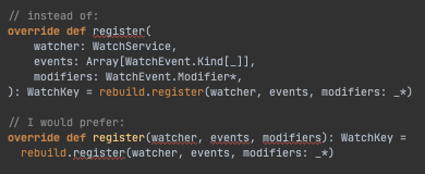 An example of what I describe