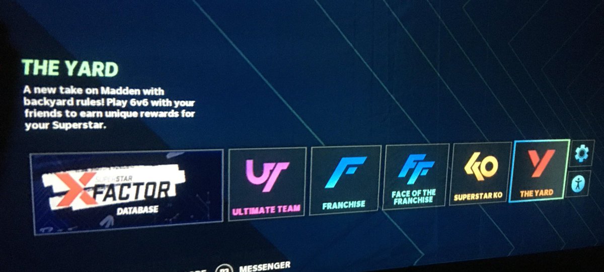 SamuelBrownRBT's tweet photo. The Yard: An apparent new game mode coming to Madden 21 where you play 6v6 with your friends w/ “backyard rules” where you can improve your “superstar”. https://t.co/jKHC7HRPAy