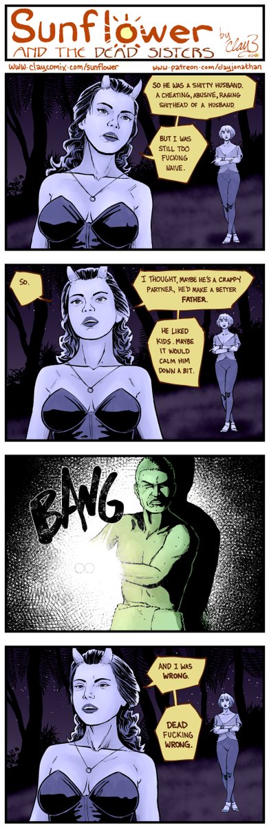 ClayComix's tweet photo. Sunflower and the Dead Sisters: The Thread #43 #sunflower #claycomix https://t.co/hZICLPAI3y