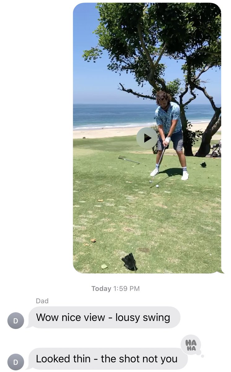 danabeers's tweet image. Fucking roasted by my dad