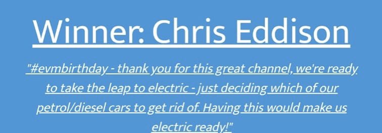 evmanuk's tweet photo. The winner of the @OhmeEV giveaway is this guy! Please contact me! @SmartHomeCharge https://t.co/wHUbcMZKDV