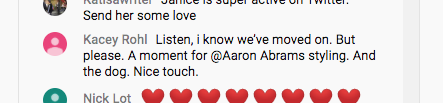 .  @KaceyKadoodles with love for  @MrAaronAbrams  #HANNIBAL  #FANNIBALS  #HANNIBALREUNION  @NERDIST 