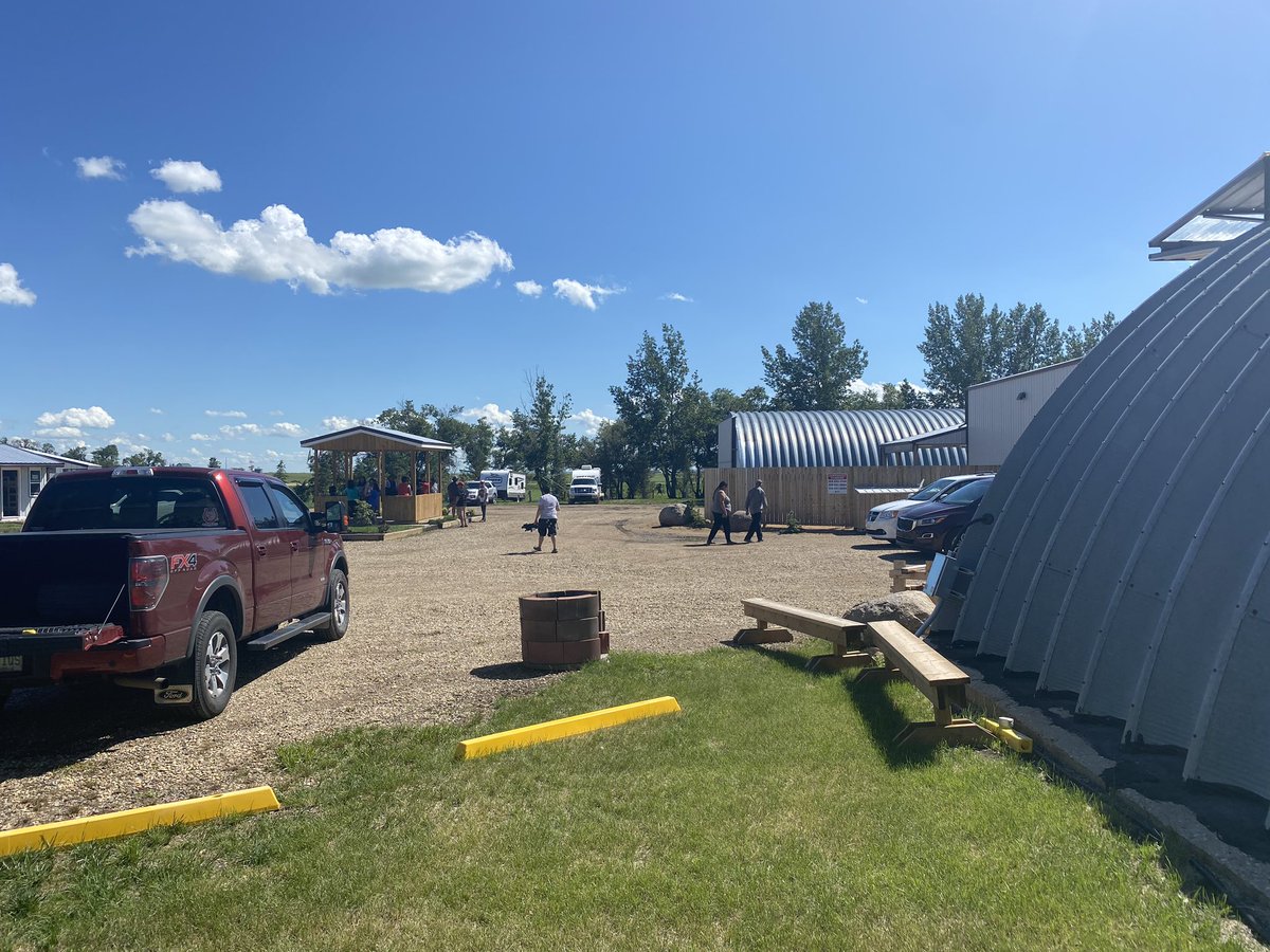Nothing like sleeping in an <a href="/AgGrowthIntl/">AGI</a> Westeel/Twister bin!   What a great place! #bintherecampground