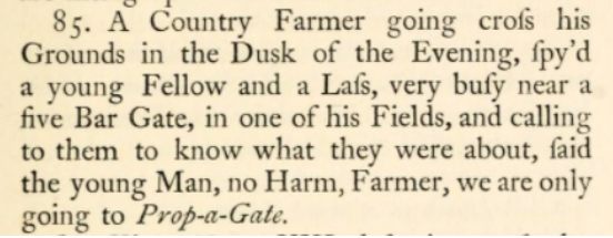 Another perfectly servicable pun that was sacrificed on the alter of decorum. /20