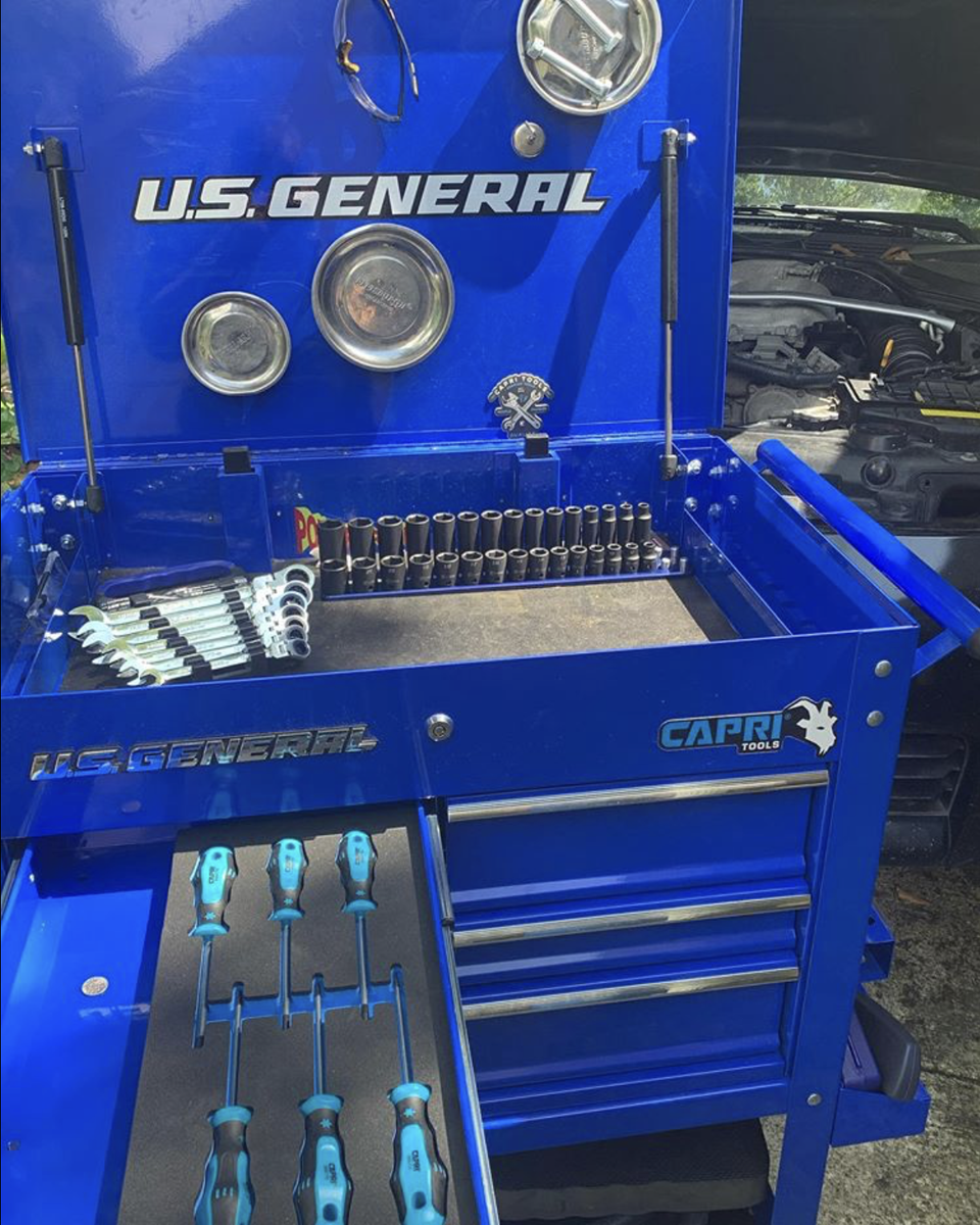 CapriTools's tweet photo. @hatheadauto set up is on its way!
Looking Good! 😎
#auto #CapriTools #mechanical #automotive #tools #mechanic #impactsockets #impact #socket #socketrail #toolporn #automotivemechanic #automotivetechnician #screwdriver #sockets #wrenches #ratchetwrench #toolcart #toolbox https://t.co/jqxBzq83QX