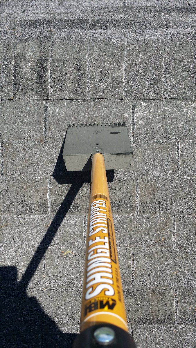 Off the roof for todayHad to stop and get a special tool to speed this up--totally worth it.As you can see the house is over-built as the decking is 1 by 12 boards not plywood!