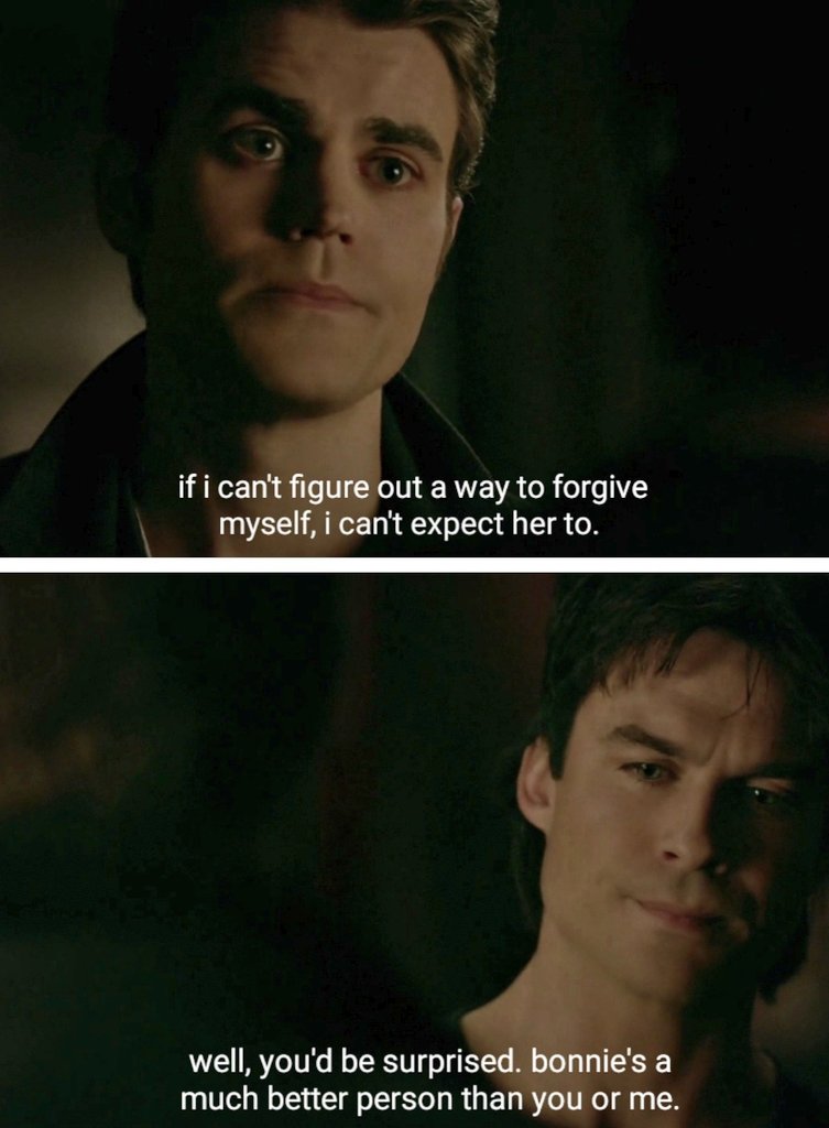 8. his respect & admiration for her:bonnie is the only person damon has ever admired. he has obsessed, he has yearned, he has loved, he has hated. but never before has he been so in awe of someone. he literally thinks the world of bonnie.
